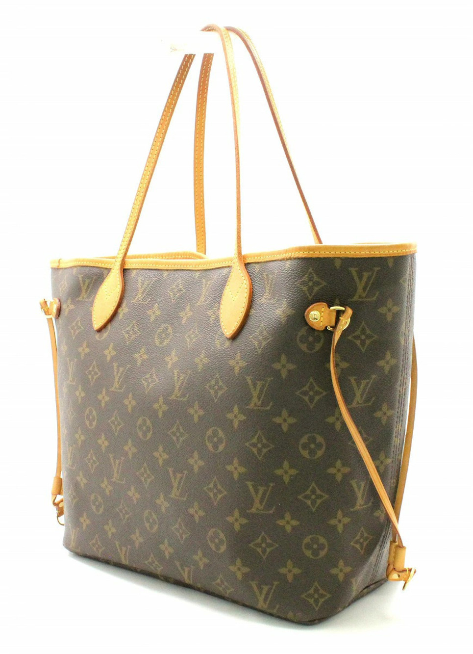 Louis Vuitton Shoulder Monogram Bag Neverfull Tote Brown